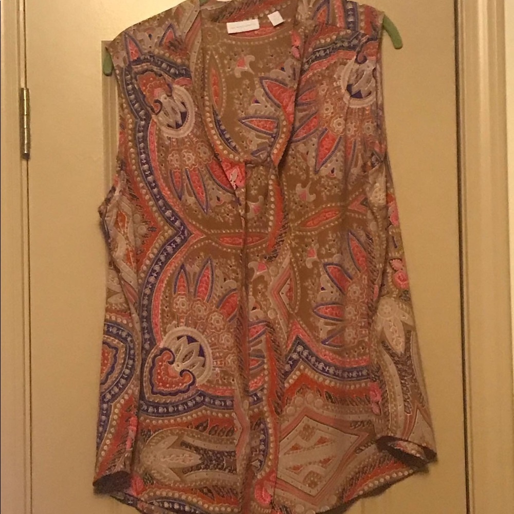 NY&CO Paisley print sleeveless Blouse